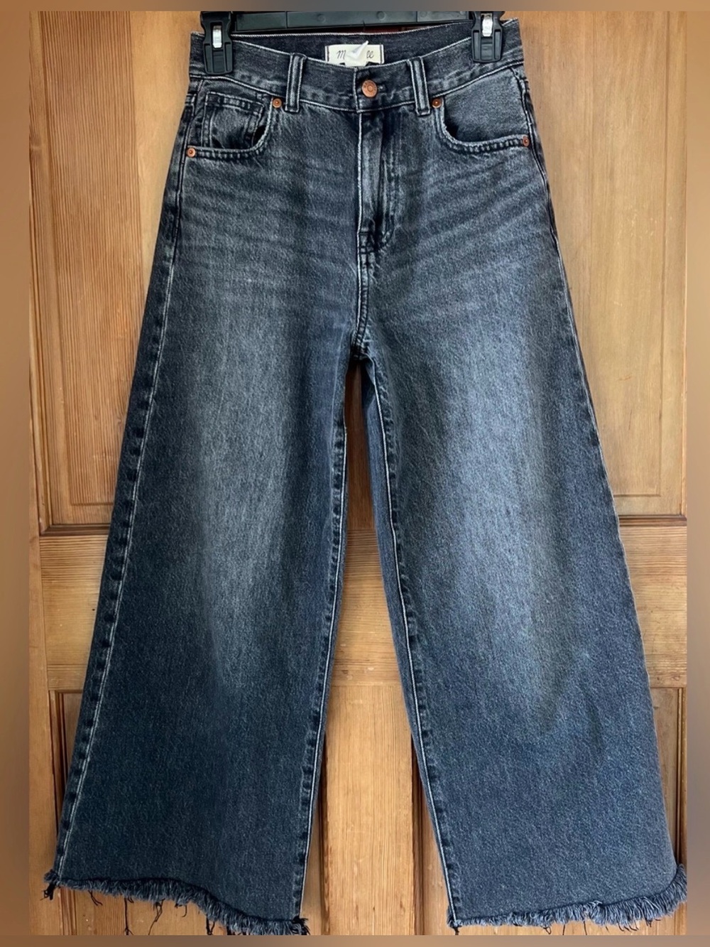 Madewell Superwide-Leg Frayed Hem Jeans 23